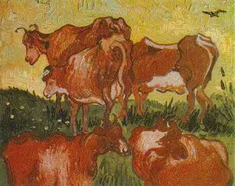 Click here to see the full scale version of 'The Cows'